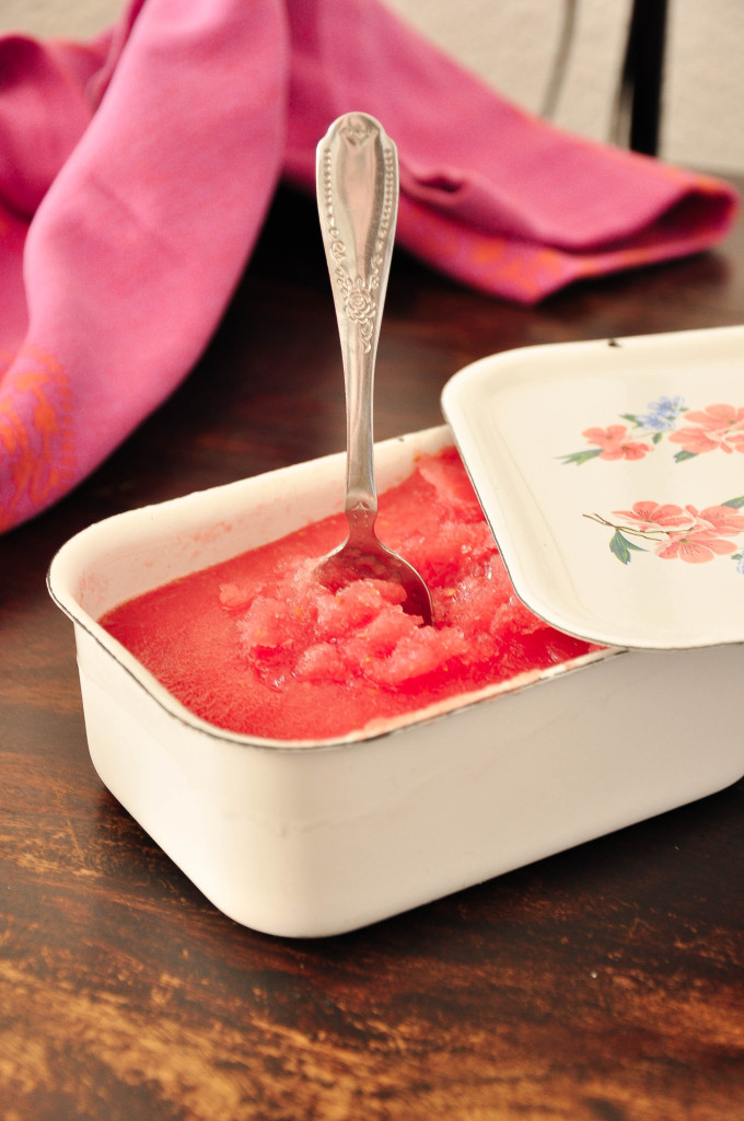 Wassermelonen Erdbeer Sorbet