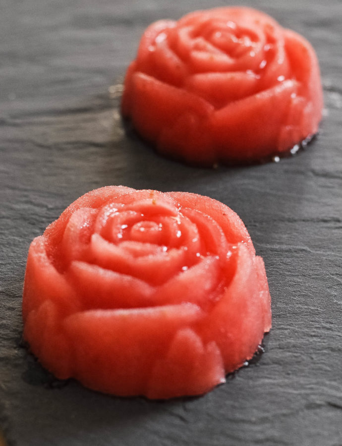 Wassermelonen Erdbeeren-Sorbet – erfrischende Abkühlung an heißen Tagen