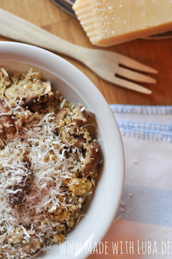 Quinoa-Champignons-Pfanne