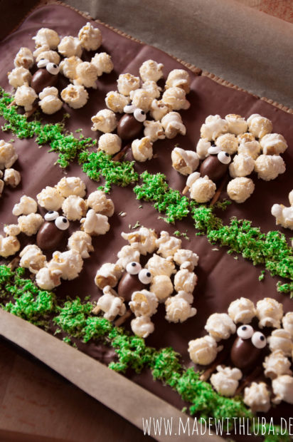 Schokoladentafeln Schäfchen Ostern
