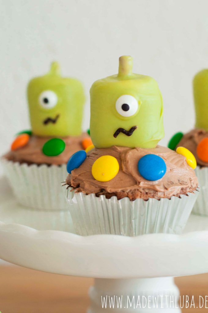 Alien Cupcakes Nahaufnahme