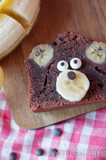 Schokoladiges Bananabread – Schokoladiger Bananenspaß mit Bärchen Bob