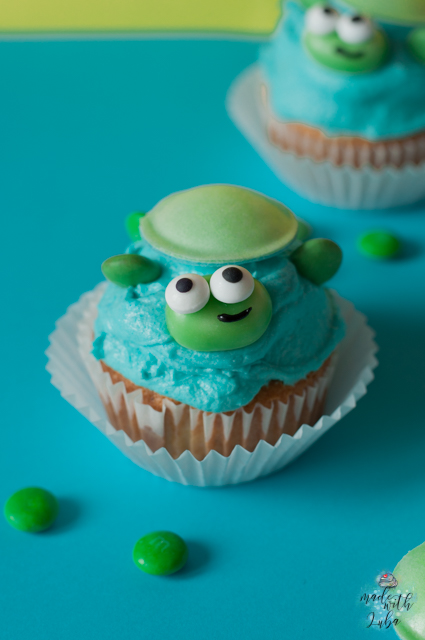 Schildkröten-Cupcakes für deine lustige Unterwasserwelt-Party