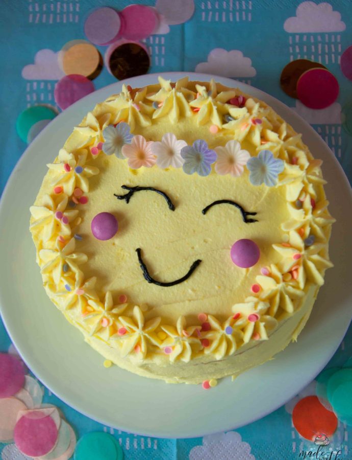 Fröhlicher Sonnenkuchen für deine Sommerparty