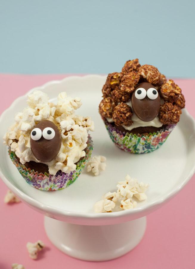 schafchen muffins mit popcorn archive made with luba kreativer kuchenspass
