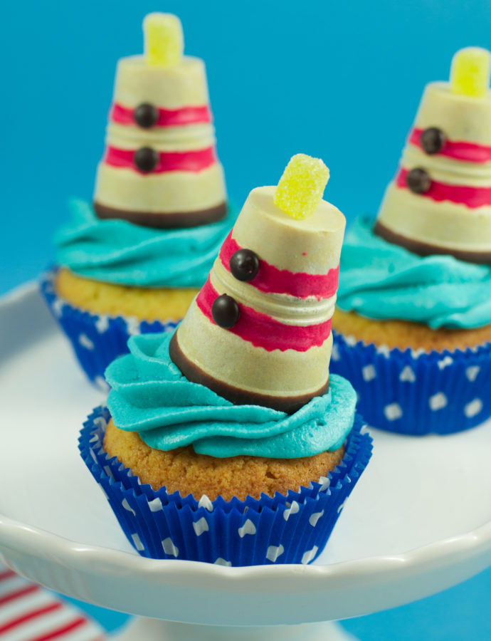 Leuchtturm Cupcakes – perfekt für deine Sommer-Mottoparty!